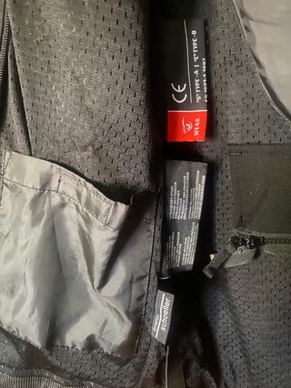 Chaqueta de moto negra