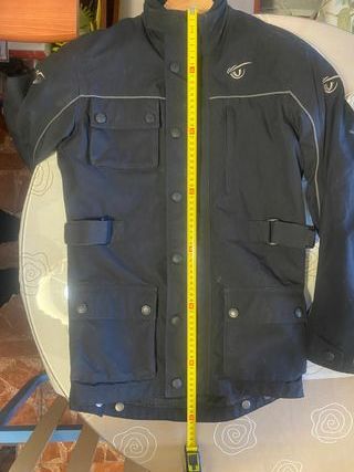 Chaqueta de moto negra