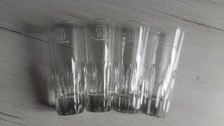 4 Bicchieri Vetro Amaro 18 Isolabella