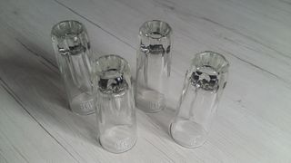 4 Bicchieri Vetro Amaro 18 Isolabella