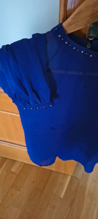 Blusa Zara azul talla S