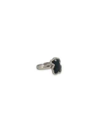 Anillo Tous Oso Onix Diamantes Oro Blanco