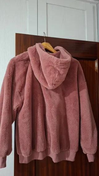 Sudadera pelo rosa