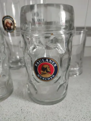 Lote 9 Vasos Cerveza (Paulaner, Lowenbrau...)