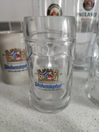 Lote 9 Vasos Cerveza (Paulaner, Lowenbrau...)