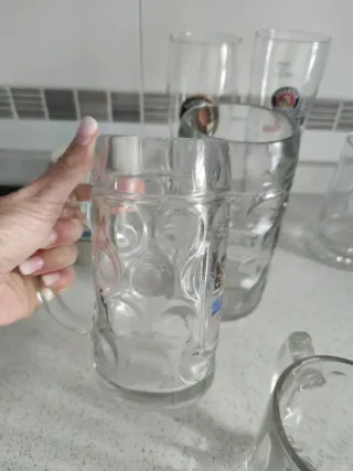 Lote 9 Vasos Cerveza (Paulaner, Lowenbrau...)