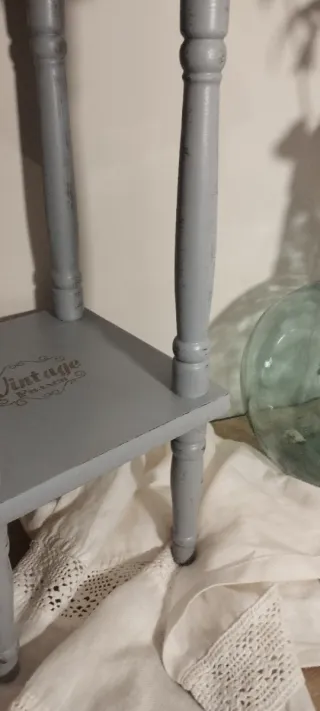 Estantería/Mesita Vintage de Madera