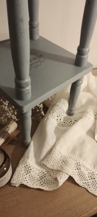 Estantería/Mesita Vintage de Madera