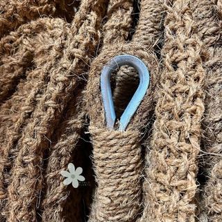 Toldo Sombreo 3x3 Fibra Coco + 4 Anclajes / vela