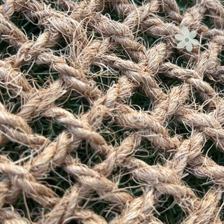 Toldo Sombreo 3x3 Fibra Coco + 4 Anclajes / vela