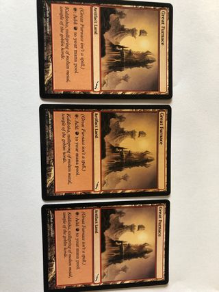3x Carte Magic Great Furnace