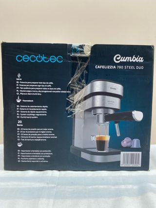 Cecotec Cafetera Express Cafelizzia 790 Steel Duo.