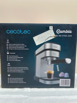 Cecotec Cafetera Express Cafelizzia 790 Steel Duo.