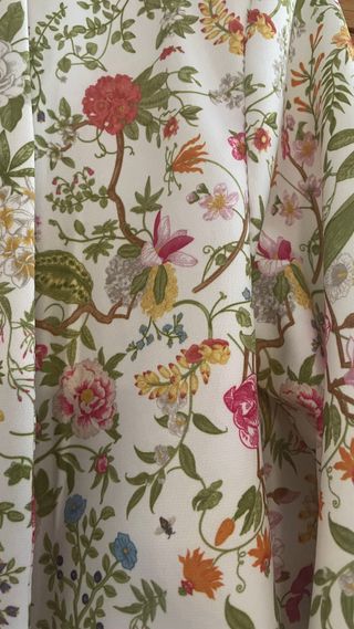 Conjunto Chaqueta de flores y Vestido Mujer fucsia