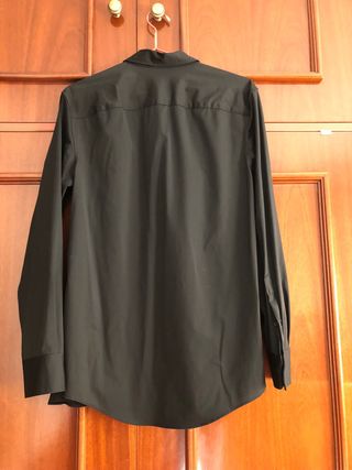 Camisa Zara Negra Manga Larga