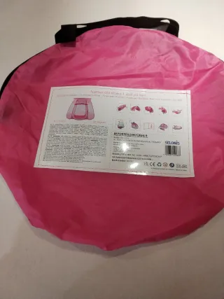 Tenda/piscina palline bimba rosa