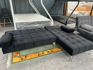 Sofá Cama chaislongue Negro *Paga en casa*