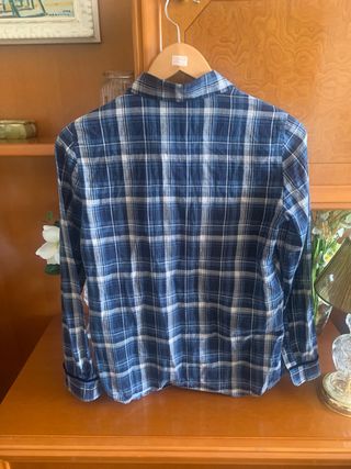 Camisa Massimo Dutti algodon cuadros T 36