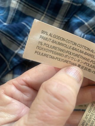 Camisa Massimo Dutti algodon cuadros T 36