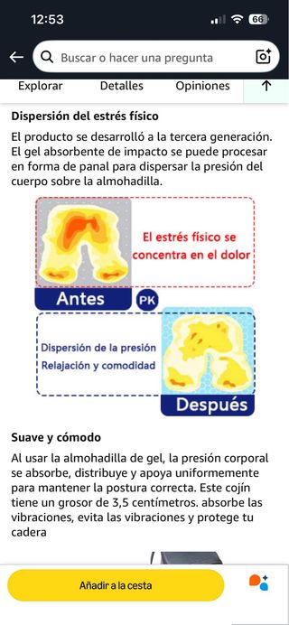Cojín Gel Moto Universal