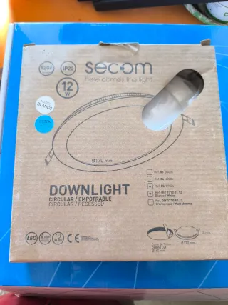 Downlight LED empotrable 12W
