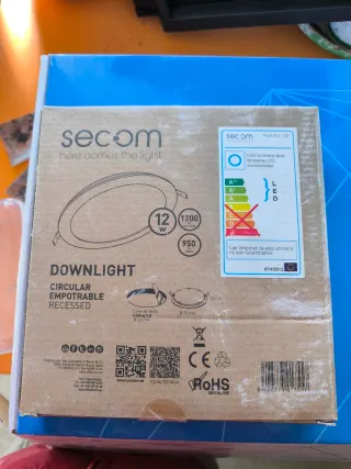 Downlight LED empotrable 12W