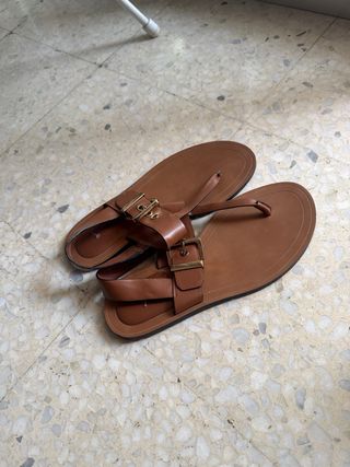 Sandalias Fama cuña leopardo