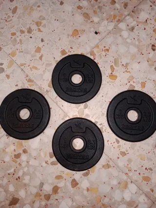 4 Discos de Pesas 1kg DOMYOS 2€/unidad
