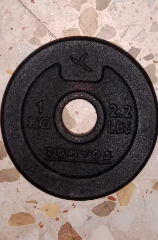 4 Discos de Pesas 1kg DOMYOS 2€/unidad