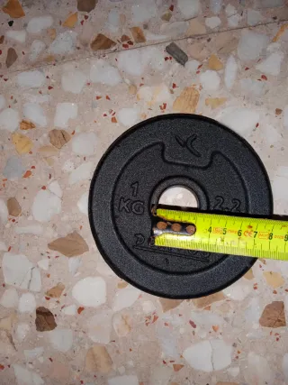 4 Discos de Pesas 1kg DOMYOS 2€/unidad