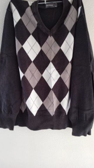 Jersey de rombos para hombre