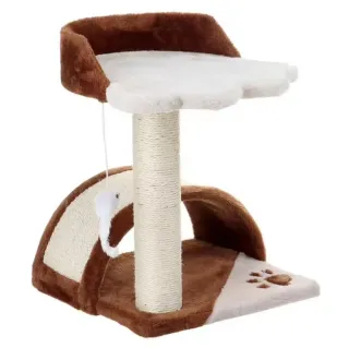 Rascador para gatos con juguete