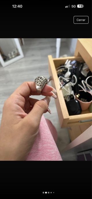 Anillo Tous Plata ( pequeño , talla 11)