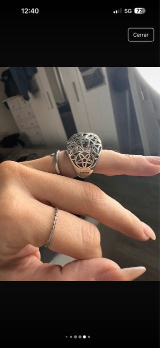 Anillo Tous Plata ( pequeño , talla 11)