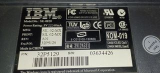Teclado IBM SK-8820 Negro