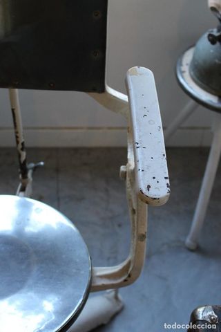 Silla Hierro Fundido y Acero Industrial 1920