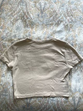 Camiseta Pull&Bear beige talla XS