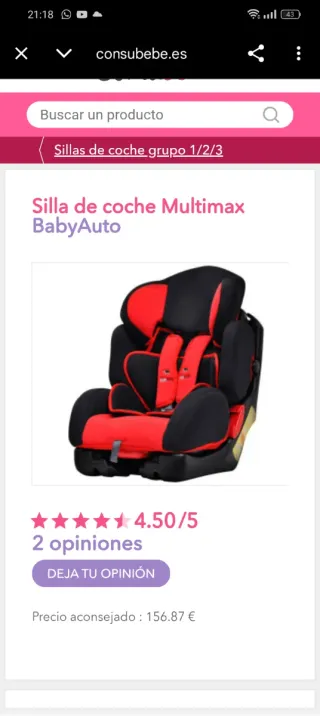 Silla de coche para bebé