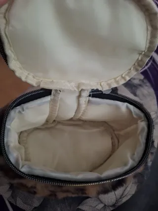 Neceser leopardo marrón