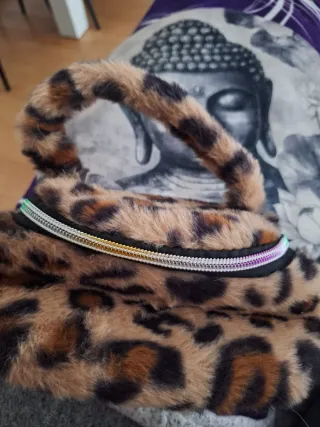 Neceser leopardo marrón