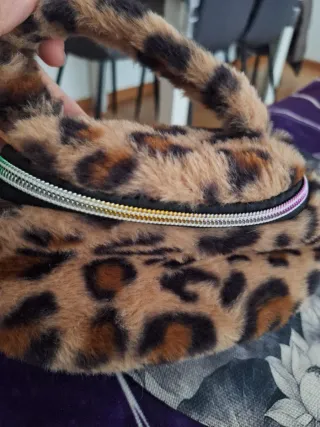 Neceser leopardo marrón