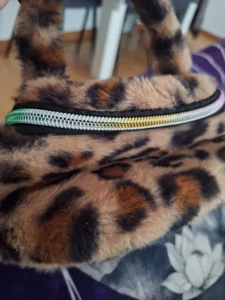 Neceser leopardo marrón