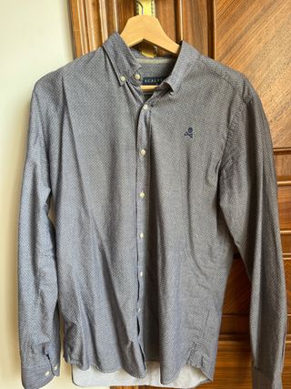 Camisa Scalpers Azul Estampada