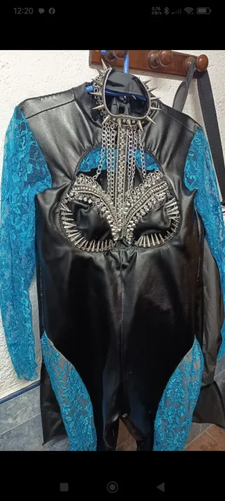 Traje Carnaval Negro y Azul