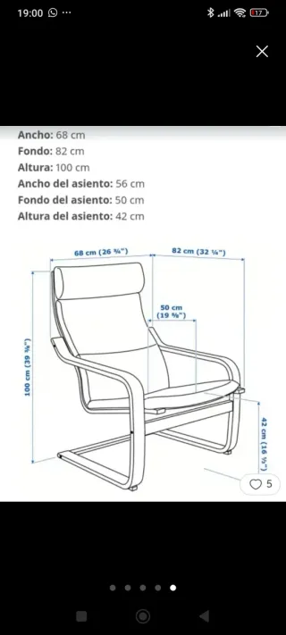 Sillón de madera y tela negro