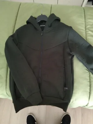 Felpa con cappuccio TOP-STAR verde oliva