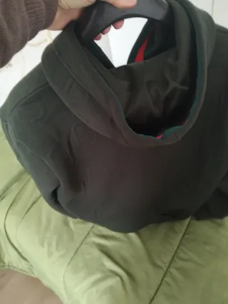 Felpa con cappuccio TOP-STAR verde oliva