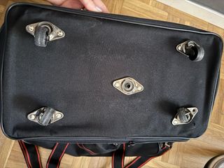 Mochila Maleta Ibasport con Ruedas Negra Roja