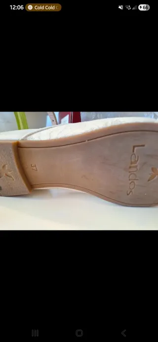 Bailarinas blancas encaje vintage 90s 2000s