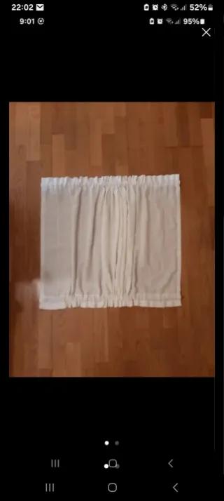 Cortinas blancas de tela